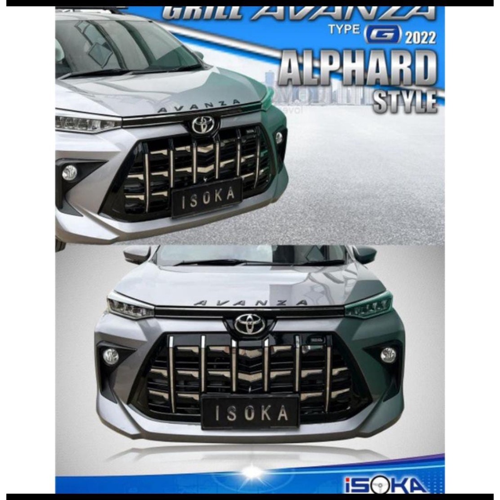 Grill Depan Mobil AVANZA 2022 model Alphard
