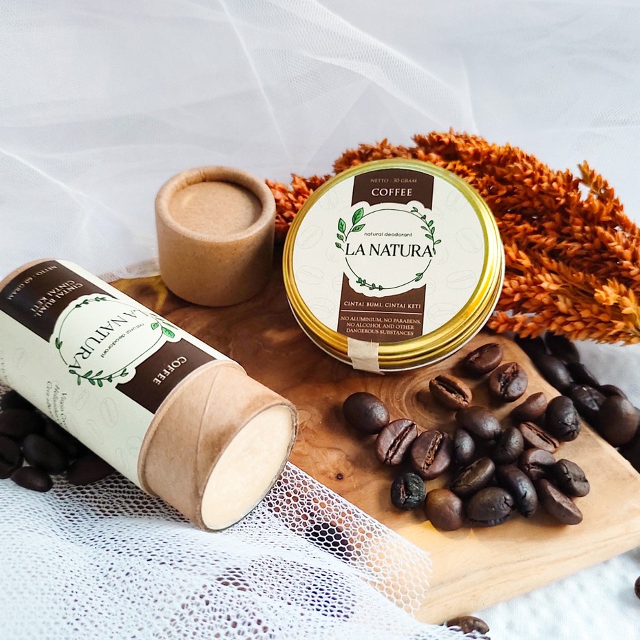 ⚡FLASH SALE⚡La natura Deodoran Alami - KOPI/ LA Natural Deodorant OLES aroma COFFE- Deodoran Alami /