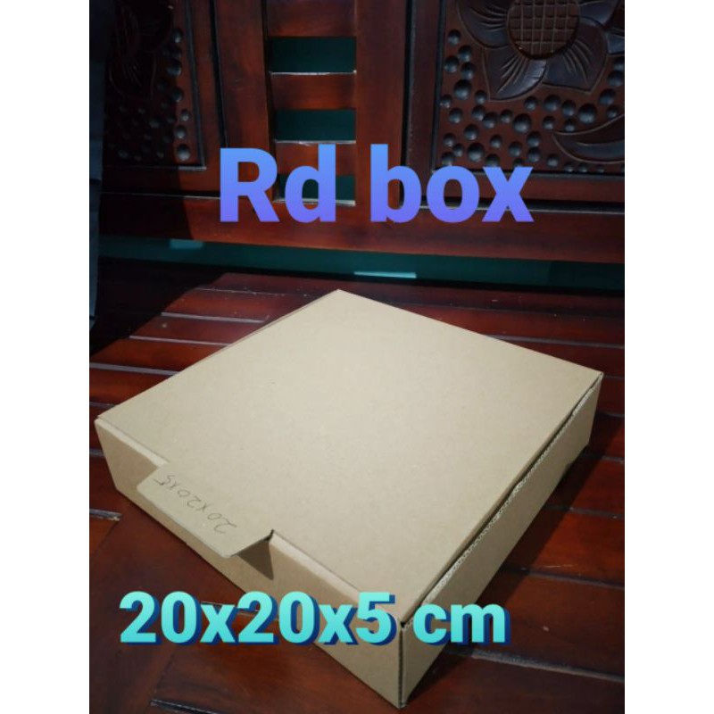 

kardus murah/karton /box packing ukuran 20x20x5 cm model kardus pizza