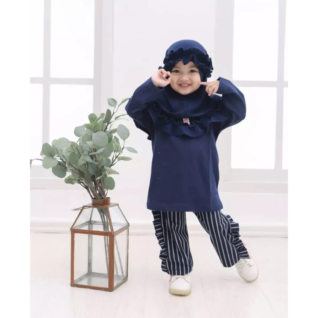 Jilbab Anak Bayi Balita Reina Kriwil Usia 0-3 Tahun Bahan Jersey Terbaru Termurah / Alody's Collection