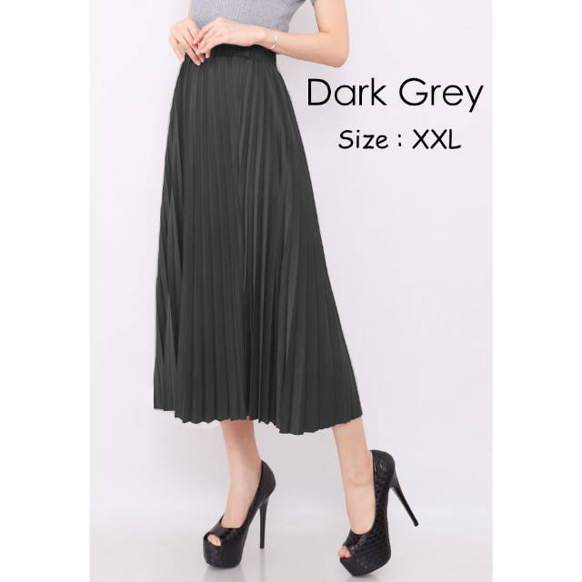 Rok - rok plisket payung 7/8 size XXL