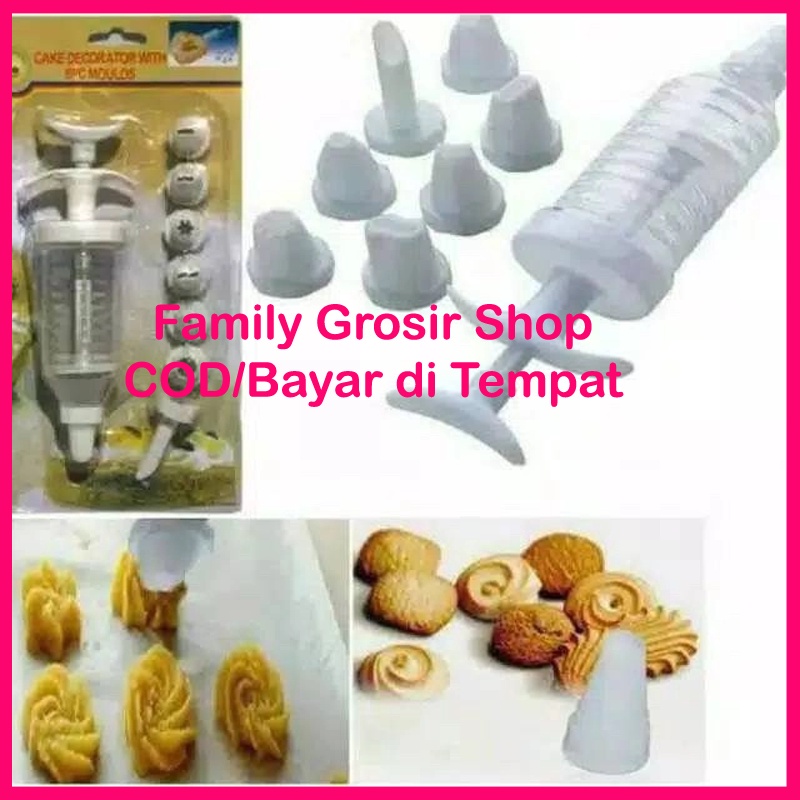 Alat penghias kue 8 in 1 cake pen cake decoration