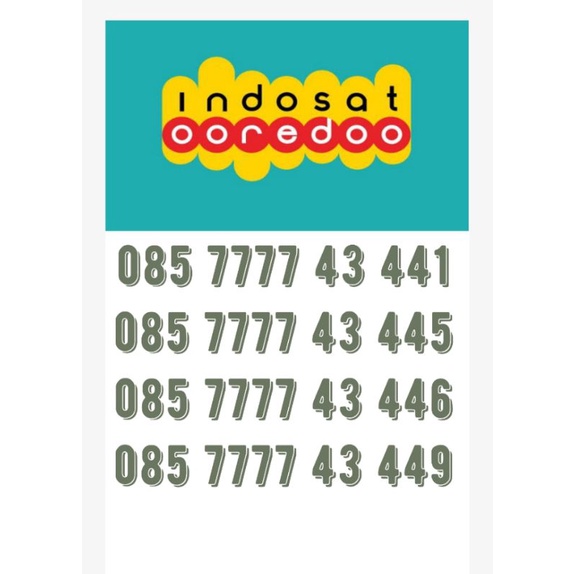 Nomer Cantik IM3 Edisi 7777