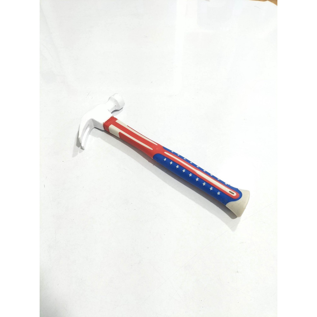 Palu Kambing USA 16oz gagang Karet POLOS / Palu Martil Hammer (G7108)