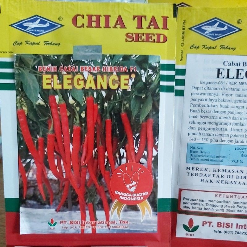 Benih Cabe Besar Hibrida F1 ELEGANCE 10 gr