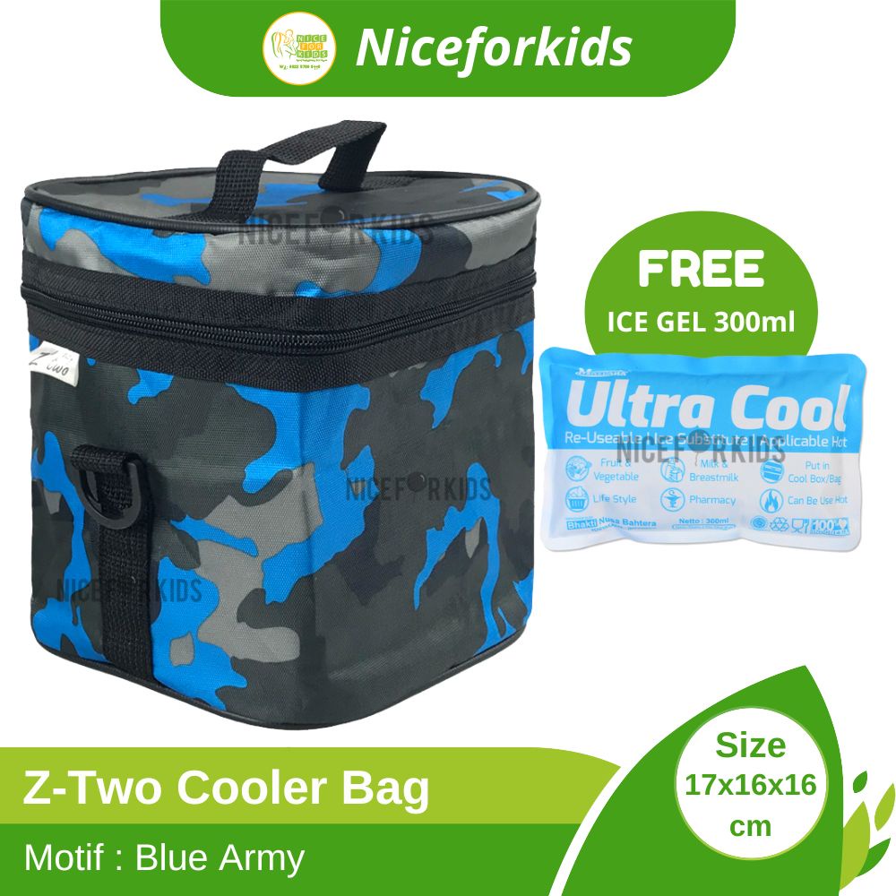 cooler bag Z-TWO Tas Pendingin ASI Free Ultra Cool Ice Gel Sachet / Cool Bag Penyimpan ASI