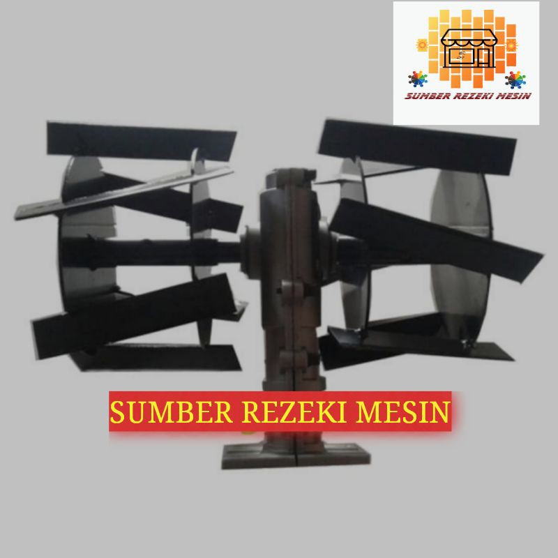 Kepala Penyiang Gulma Model Rotary Weeder