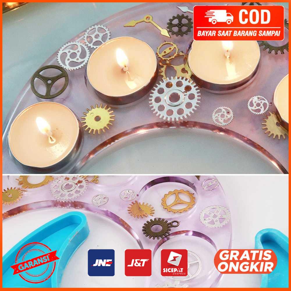 Cetakan Tempat Lilin Resin Silicone Mold Model Bulan 5042