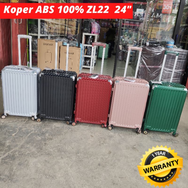 One Colour Set Koper ABS 100% TR022 24 inch Batok GARANSI 1 TAHUN koper ABS koper fiber koper plastik