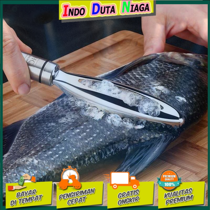 LISM Pengupas Sisik Ikan Fish Scales Scraper Stainless Steel - FKW24