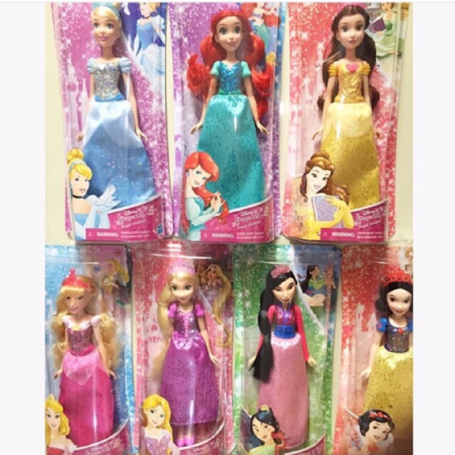  Boneka  Princess  Disney  Ariel Cinderella Belle Rapunzel 