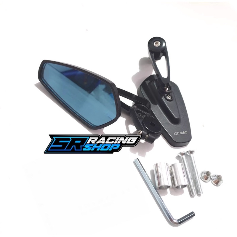 Spion Jalu Spion Bar End Oval Universal Nmax,Aerox,Pcx,Vario,Beat,Mio,Vespa,W175,Xabre,Vixion Dll-Hitam