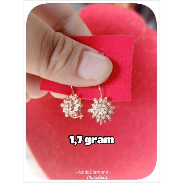 anting bintang laut gantung