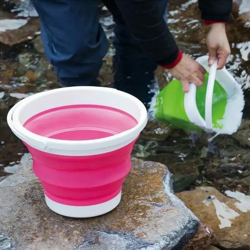 Ember Lipat portable warna foldable bucket 10 liter