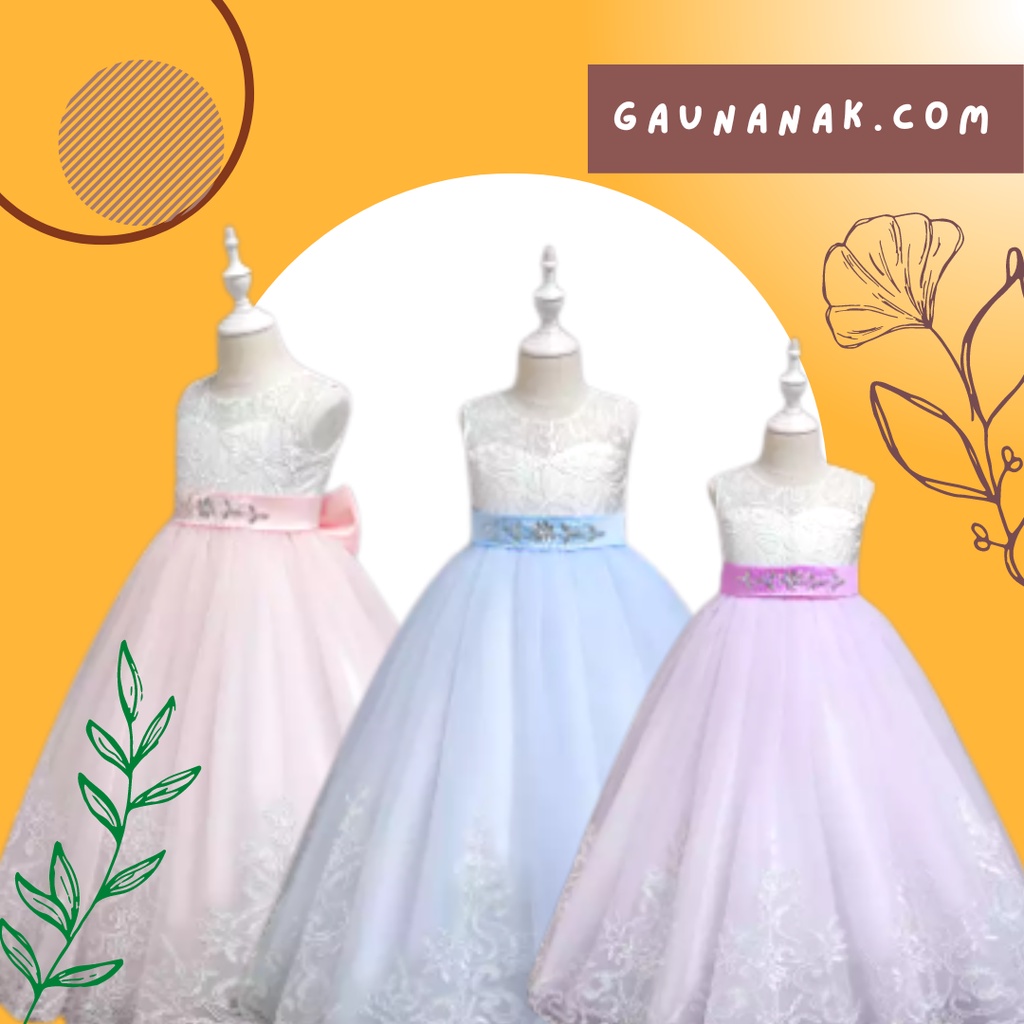 Gaun anak - Ulang Tahun Gaun Anak Pernikahan Gaun Pesta Malam Anak