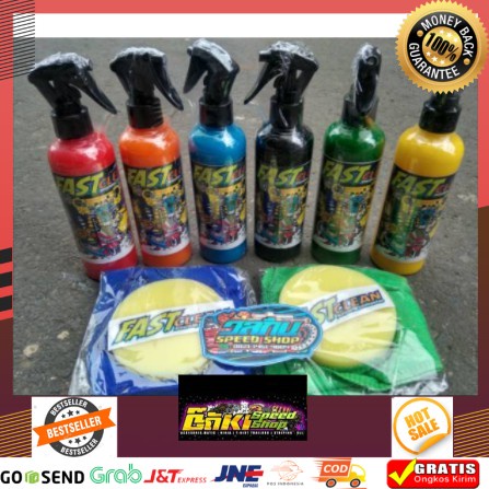 New Termurah Fastclean pengkilap body motor & mobil GRATIS kain dan spon