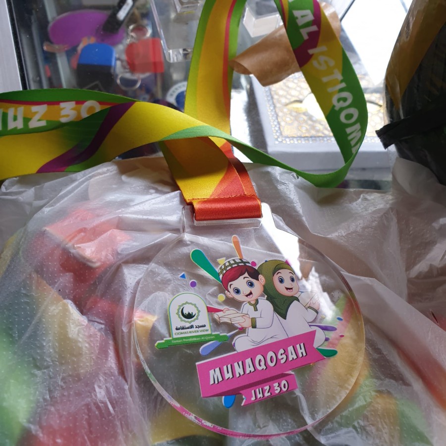 MEDALI kejuaraan Transparan UV Tali Lnyard Digital