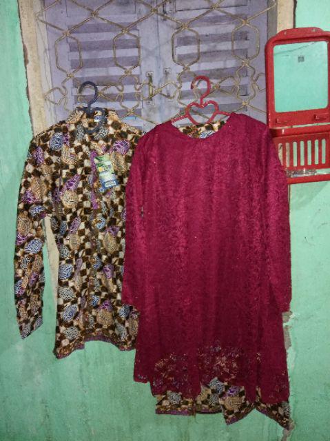 Baju Brokat Batik Couple Nia Ramadani Aka Dini Aminarti Murah Ori Ndoro Jowi Dnt Shopashop