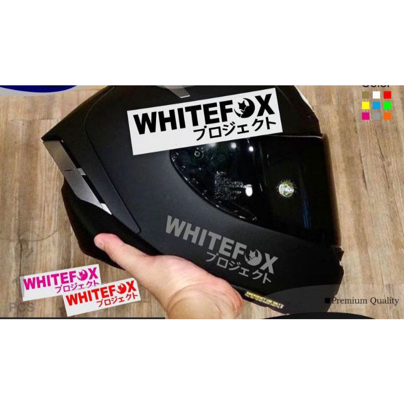 

Stiker White fox / Stiker Cutting White fox