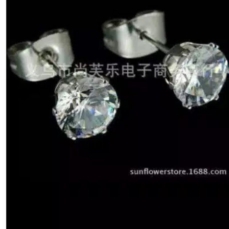 ANTING TITANIUM MODEL TUSUK WARNA SILVER