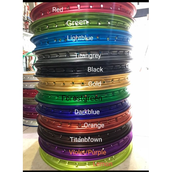 VELG JARI-JARI LINGKAR V ROSSI VELG RING ROSSI V-ROSSI 1set DEPAN-BELAKANG 17X160
