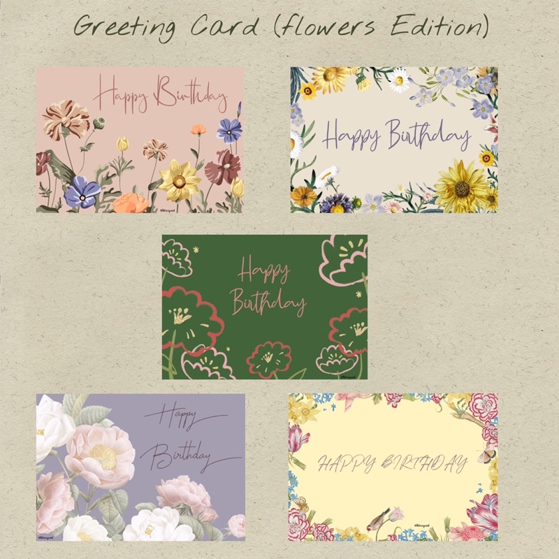 

Greeting Card (Kartu Ucapan - Flowers Edition)