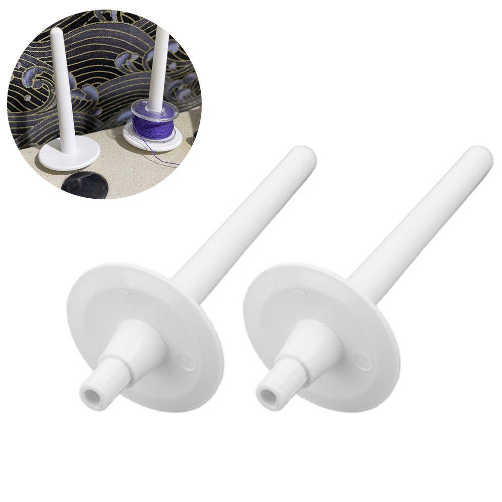 [Elegan] Spool Pins White Mounts On Bobbin Winder DIY Kerajinan Rumah Tangga Sendok Stand Holder