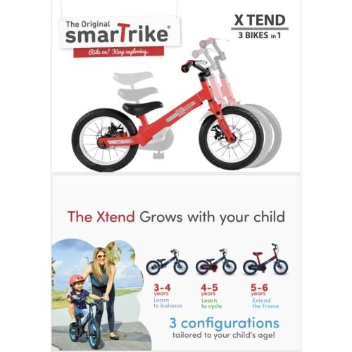 Sepeda Anak Smartrike Xtend MG Bike 3in1 Balance Pushbike Tricycle