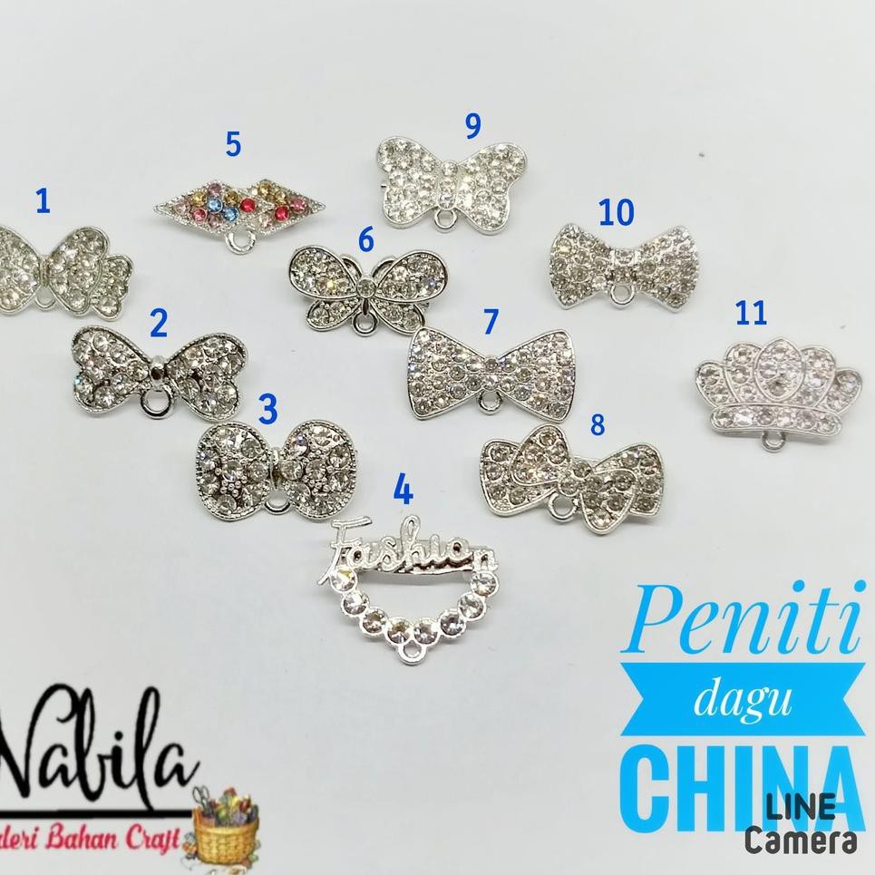 

☎Murah.ID✔️ - (12pcs) Peniti o ring dagu China Silver murah