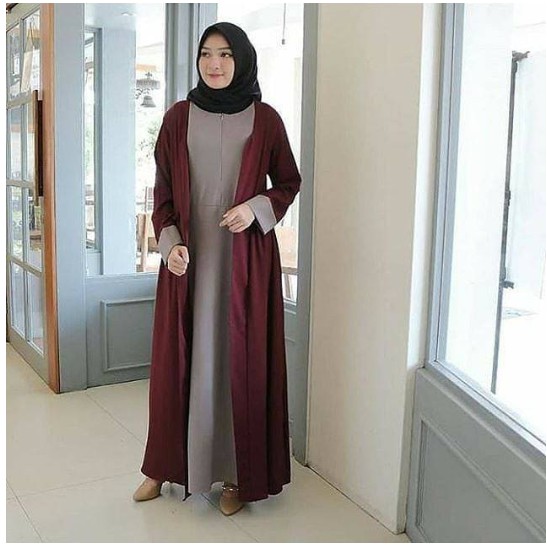 Maxi Andara Model Rompi Dress Long Kekinian - KB99