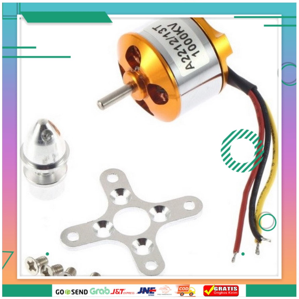 (BISA COD) FTIHSHPA2212 KV1000 Brushless Motor For RC Multirotor Aircraft