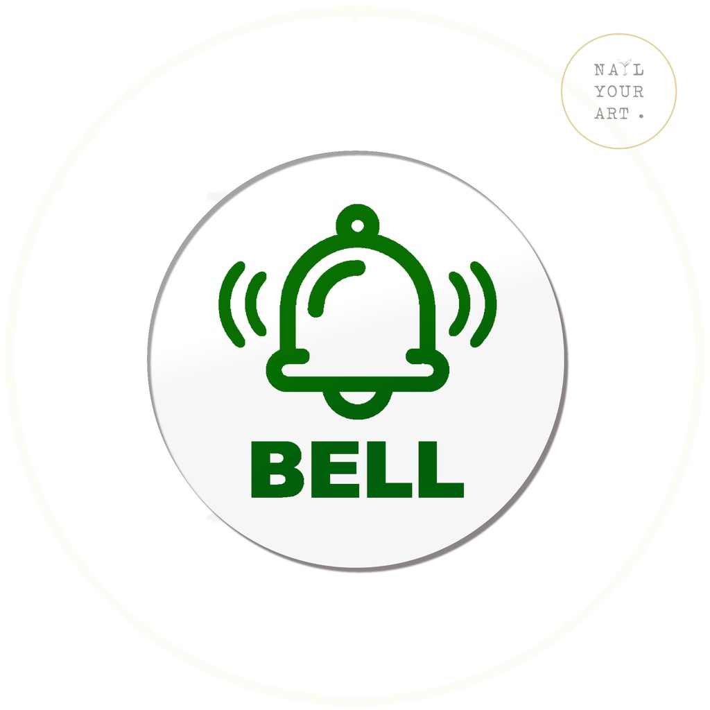 Sign Akrilik - BELL BULAT - Tanda Bell Rumah