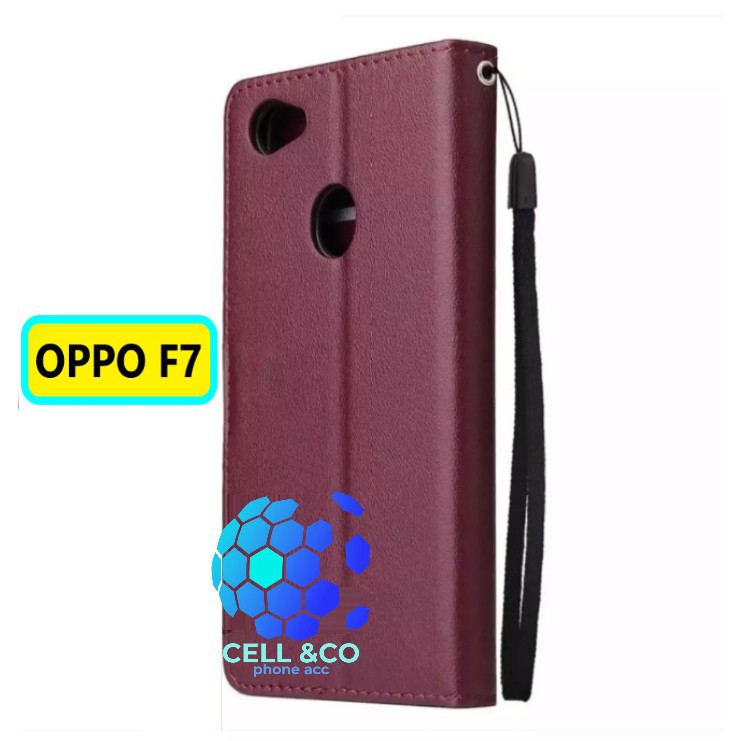 Flip cover OPPO F7 Flip case buka tutup kesing hp casing flip case leather wallet OPPO F7