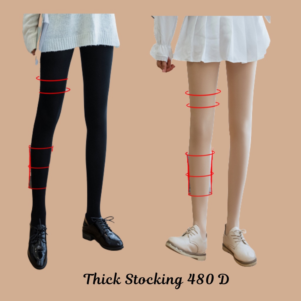 Stocking Celana  Wanita Tebal 480D stoking Pantyhose Musim Dingin Import Tebal Premium Quality