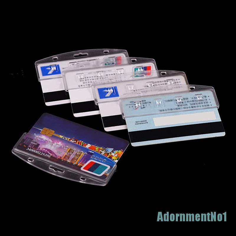 (AdornmentNo1) 1pc Holder Kartu ID / Badge Horizontal Untuk Swipe