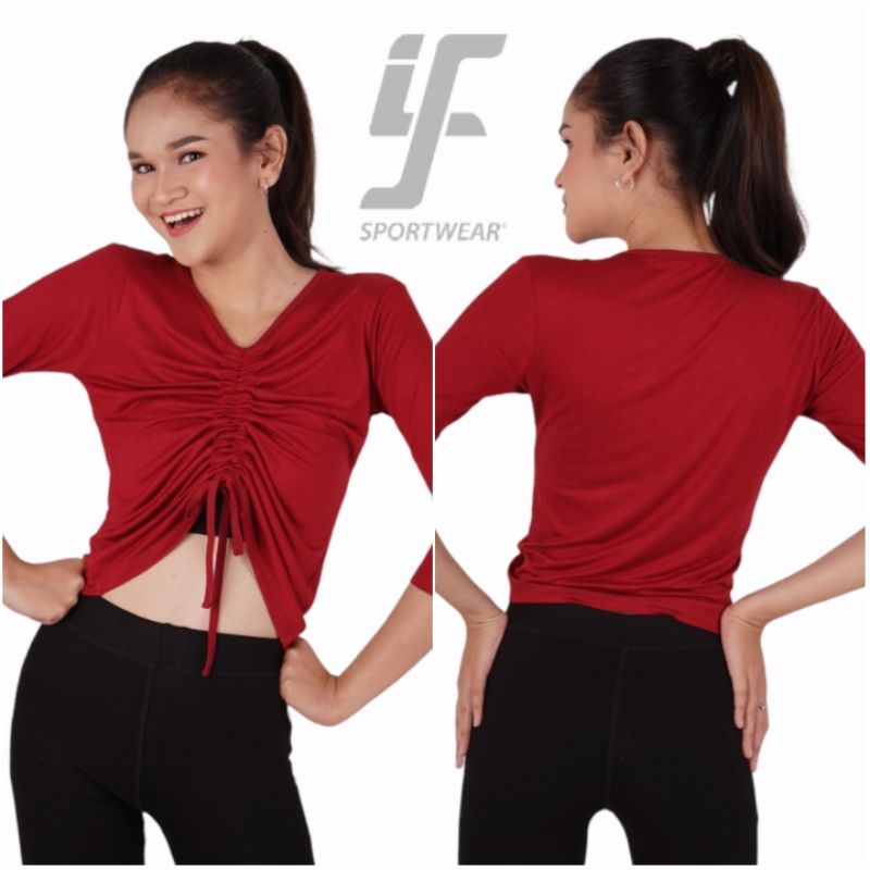 BAJU WANITA/ATASAN WANITA/BAJU CROP/BAJU SENAM/BAJU OLAHRAGA WANITA/BAJU YOGA/BAJU DANCE/ CROP SERUT