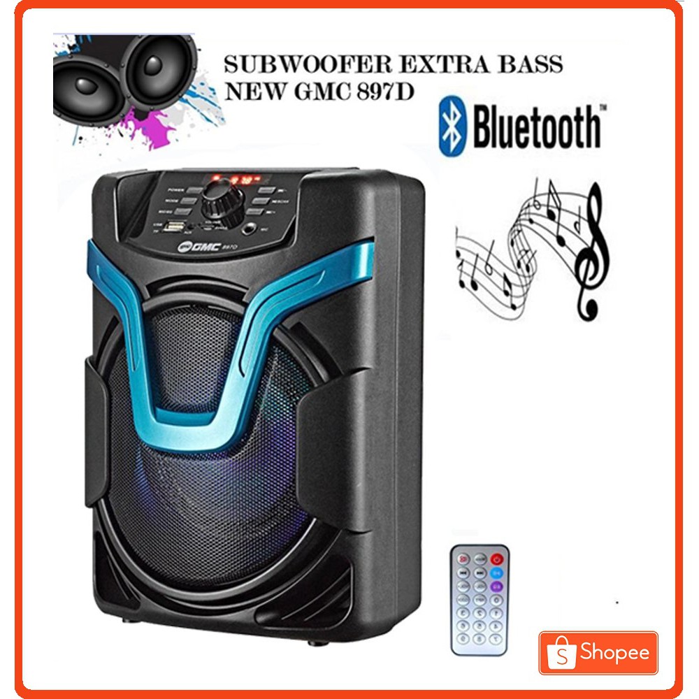 TERSEDIA LAGI STOK TERBATAS GMC 897D SPEAKER PORTABLE MULTIMEDIA WITH BLUETOOTH KARAOKE