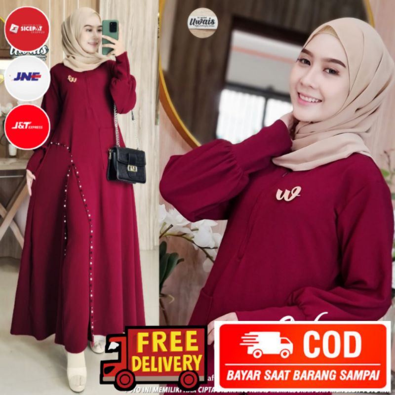 GAMIS NURAY | DRESS MUSLIM ORIGINAL UWAIS | GAMIS TERBARU 2021