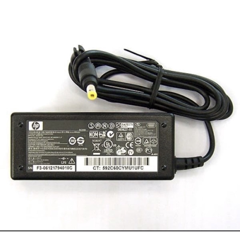 ADAPTOR CHARGER HP COMPAQ PRESARIO V3000 V3700 CQ510 Dv2000 6520 F700 C700 18.5V 3.5A (4.8x1.7) ORIGINAL