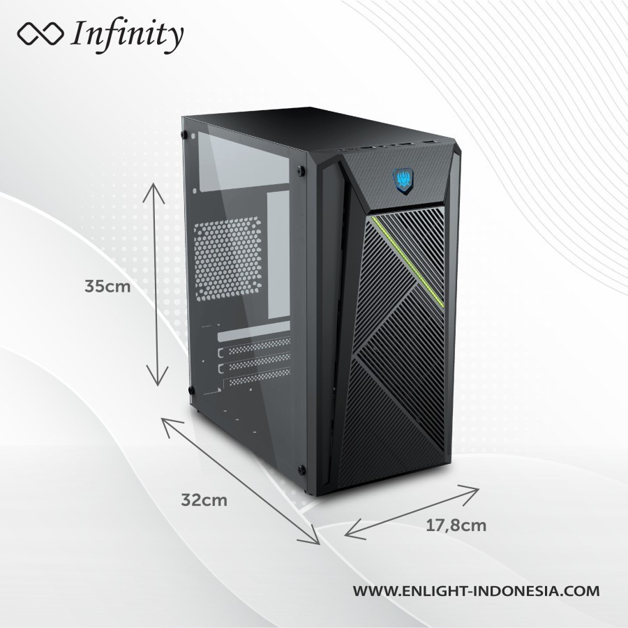 CASING INFINITY INF-07 + PSU 250WATT