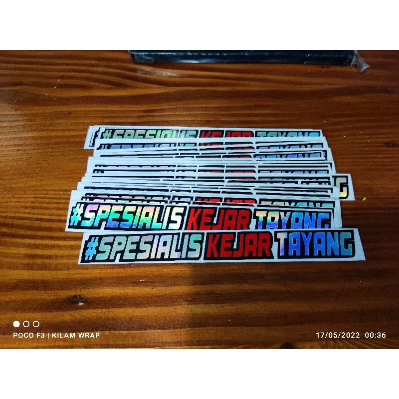 

Stiker Kejar Tayang / Stiker Spesialis Kejar Tayang / Stiker Kece / Stiker Viral