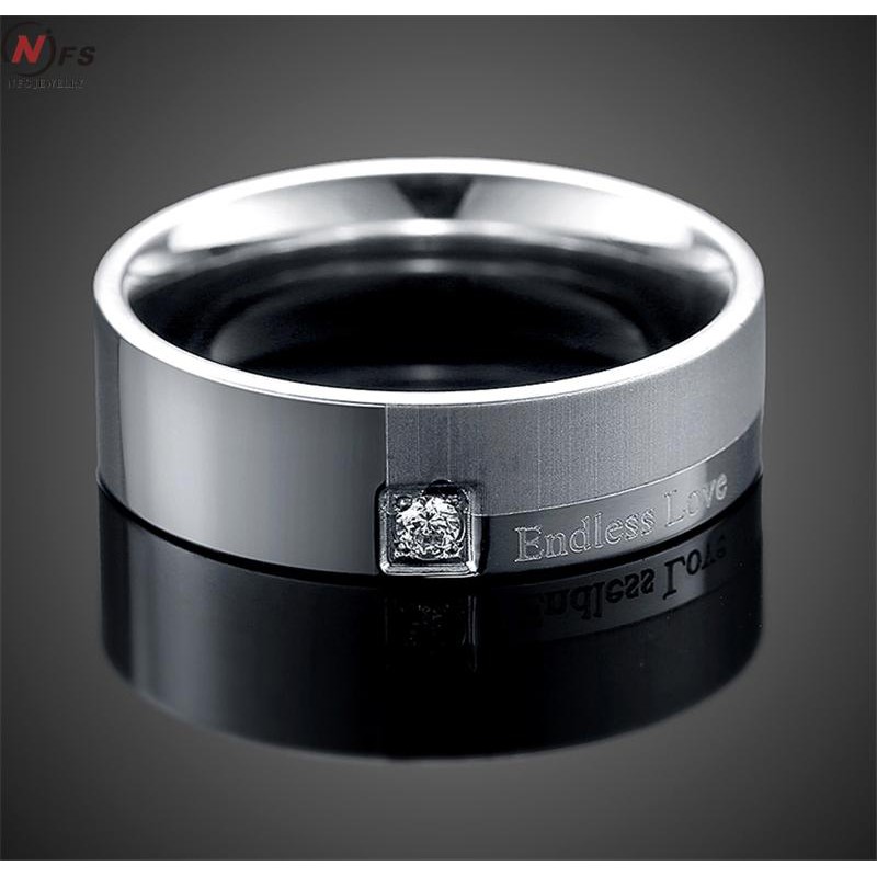 SALE/ OBRAL Cincin Couple Titanium / Cincin Couple Ring / Couple Pasangan / Cincin Tunangan C040