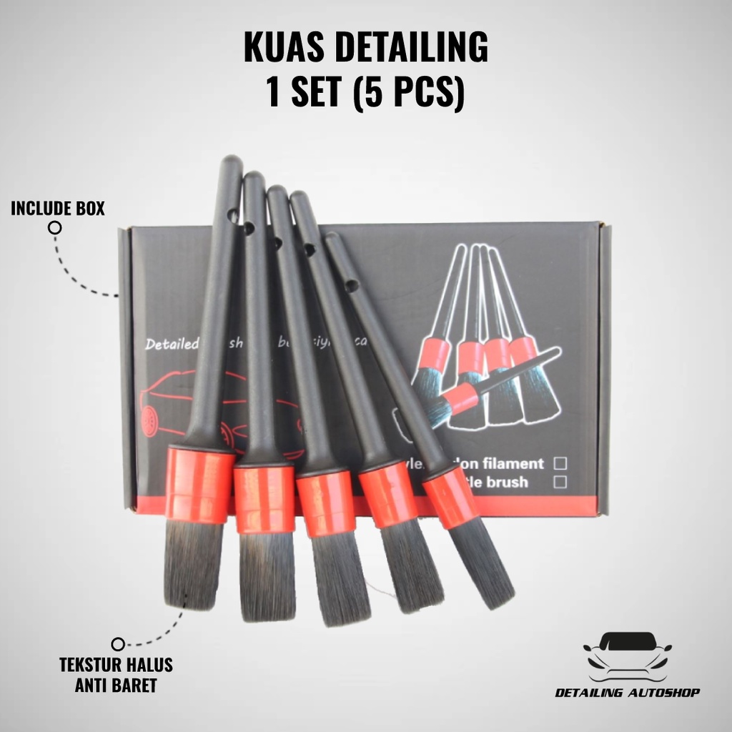 Kuas Detailing Brush (1 Set: 5 PCS)