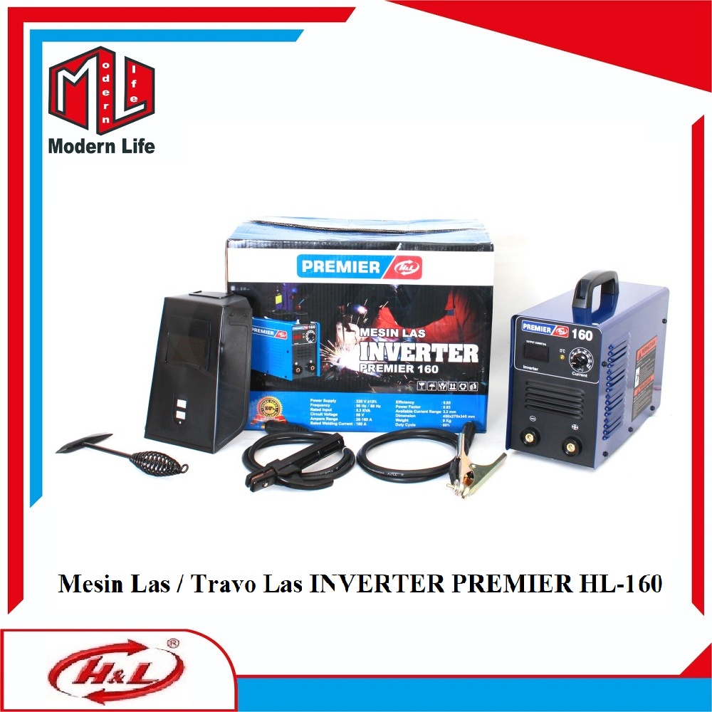 HL Mesin Las INVERTER PREMIER HL-160 / Travo Las INVERTER Premier 160A