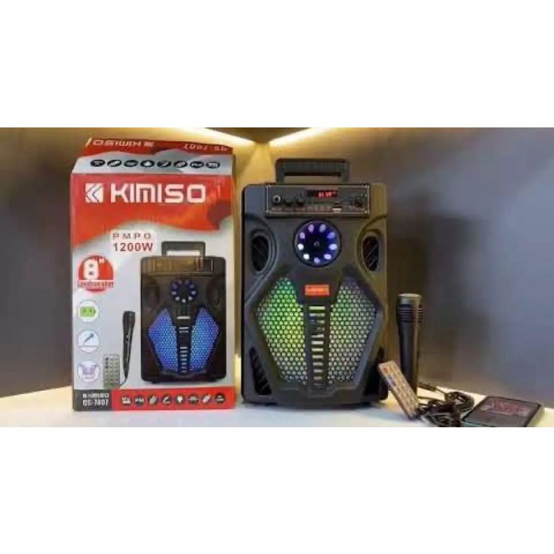 Speaker Bluetooth Karaoke Portable KIMISO QS 7807 Free Mic