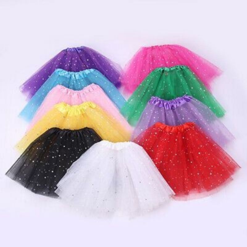 rok pendek tutu tile mutiara anak