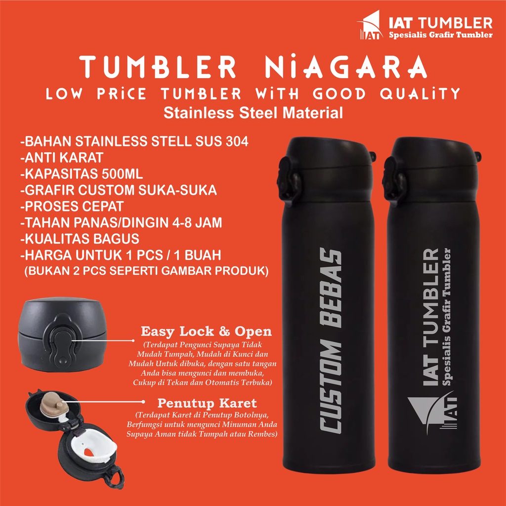 Tumbler Niagara, Thumbler Niagara, Tambler Niagara, Tumbler Custom Grafir, Thumbler Custom Grafir, T