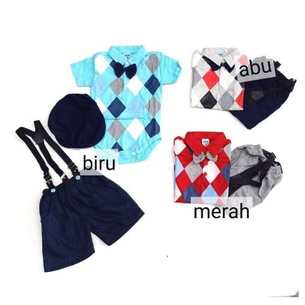 Baju Bayi Jumpsuit LAKI COWOK Lengan Panjang Lengan Pendek Umur 1 2 3 4 5 6 7 8 9 10 11 12 Bulan XX8