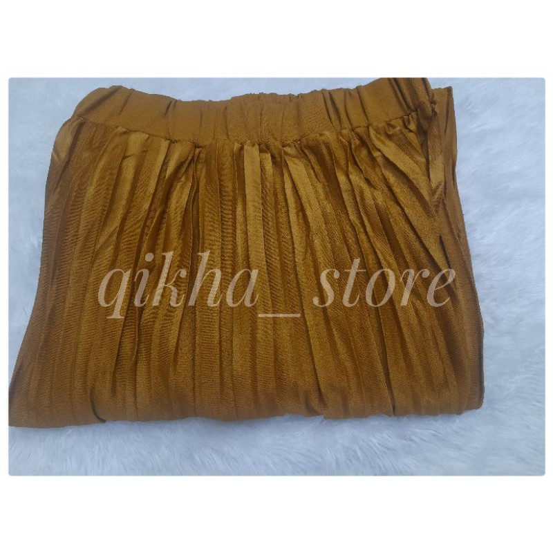 CELANA KULOT PLISKET IMPORT JUMBO MUAT S-M-L-XL-XXL-Mustard