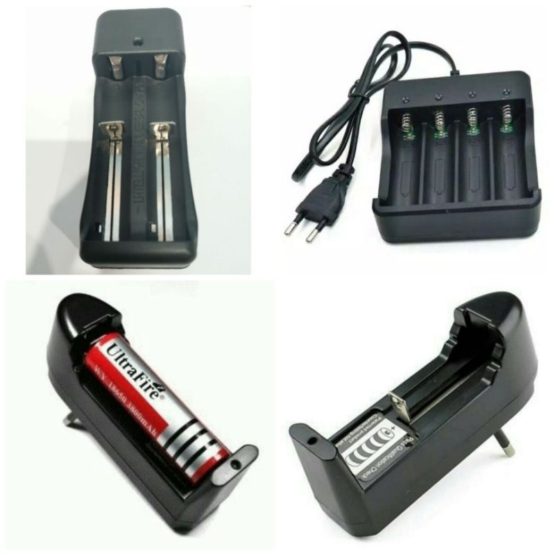 Charger baterai 3.7Volt 18650 alat cas batere isi 1pc 2pc cocok untuk charge baterai senter zoom kipas angin emergency